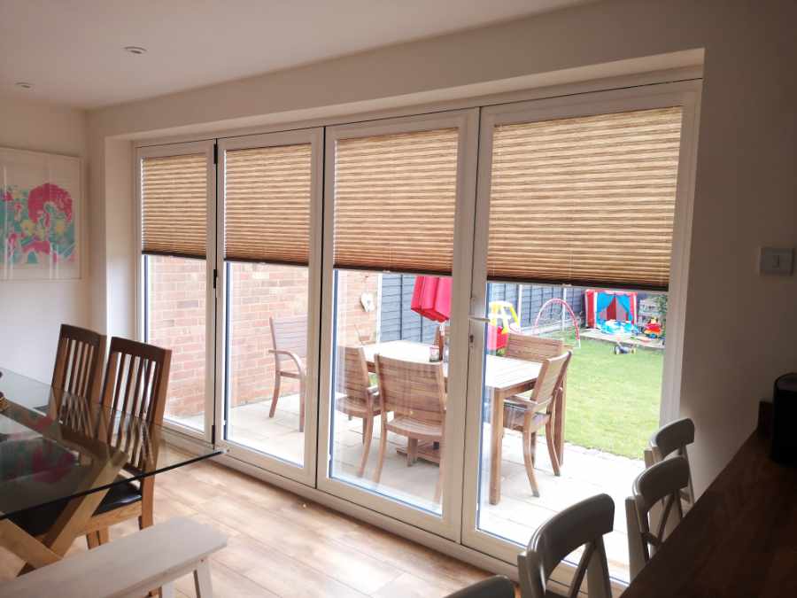 Patio Doors Pleated Blinds