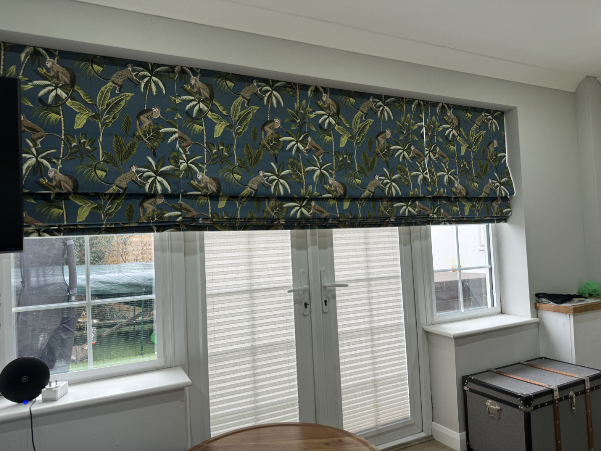 Tropical Roman Blinds